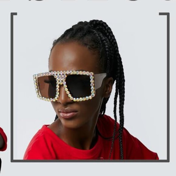 Square diamond sunglasses